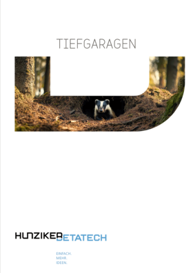 Broschüre Tiefgaragen